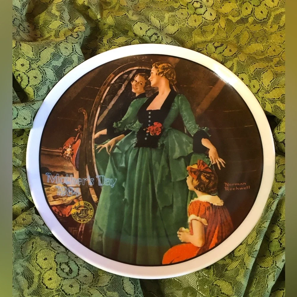 Norman Rockwell Mother’s Day Collectors Plate Vintage